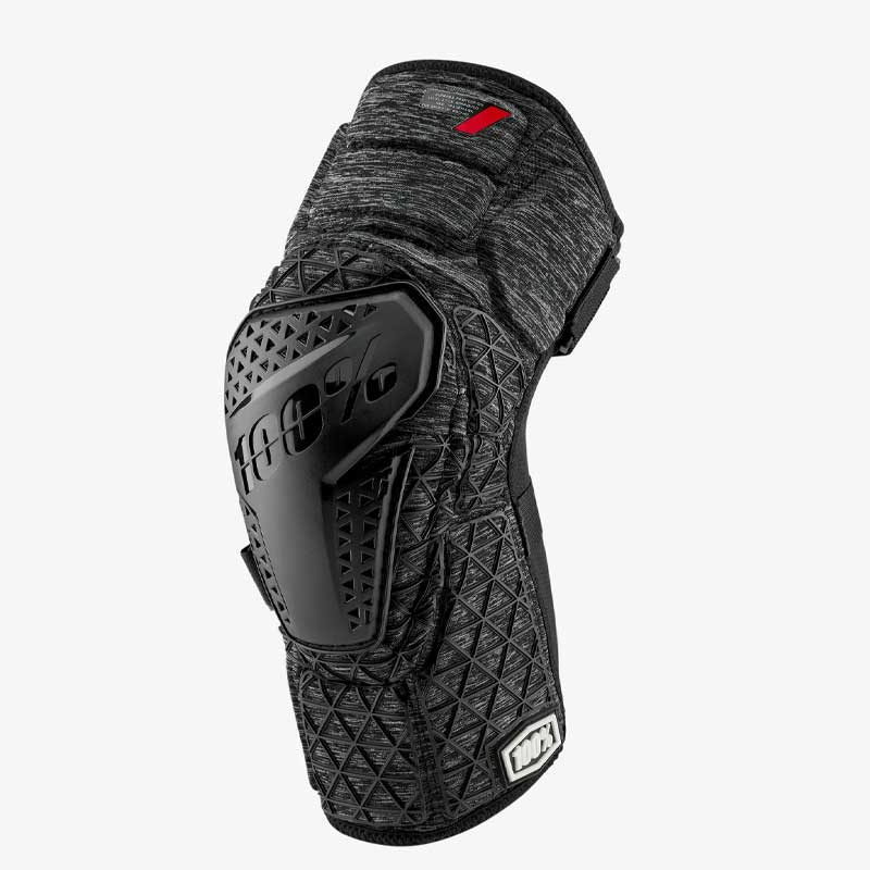 Rodilleras 100% Surpass Knee Guards Grey Heather/Black Enduro MTB (Descuento)